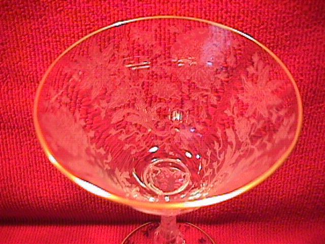CAMBRIDGE CRYSTAL ( WILDFLOWER GOLD ) LIQUOR COCKTAIL #3121
