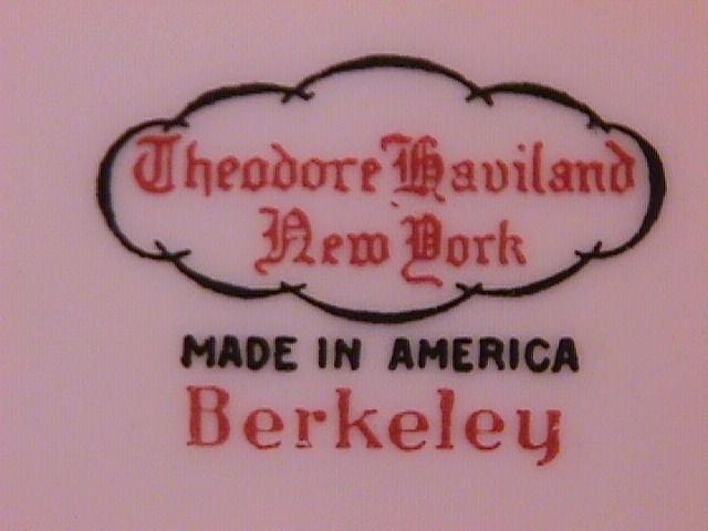 THEODORE HAVILAND CHINA NEW YORK