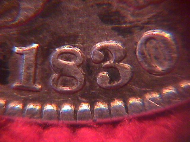 CAPPED BUST SILVER HALF DOLLAR DATED 1830 GRADED FINE-15