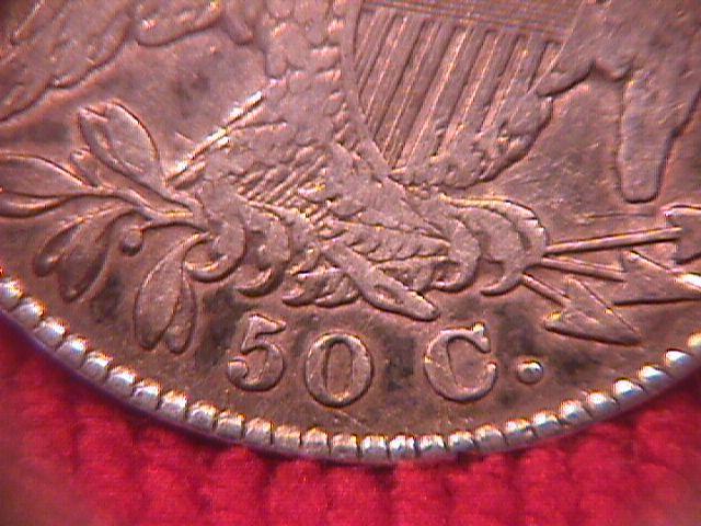 CAPPED BUST SILVER HALF DOLLAR DATED 1830 GRADED FINE-15