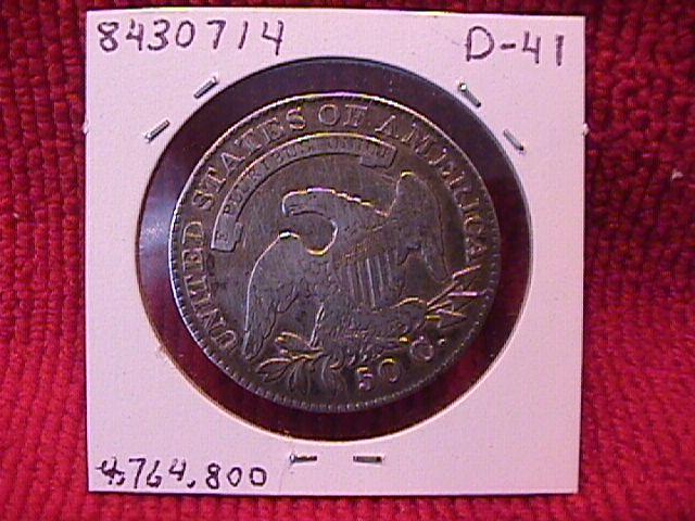 CAPPED BUST SILVER HALF DOLLAR DATED 1830 GRADED FINE-15