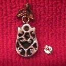 Faux Emerald & Sterling Earrings