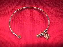 Ladies Sterling Charm Bracelet=Removable Ball End