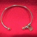 Ladies Sterling Charm Bracelet=Removable Ball End