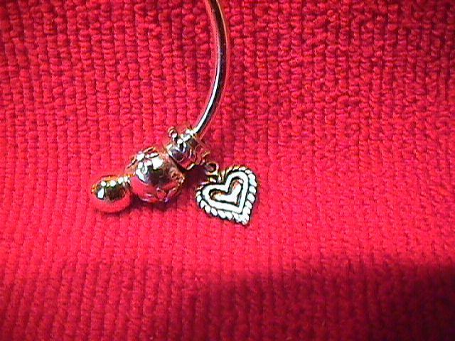 Ladies Sterling Charm Bracelet=Removable Ball End