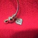 Ladies Sterling Charm Bracelet=Removable Ball End