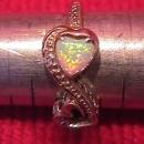 Sweetheart Sterling & Opal= 2-Heart ring-7