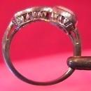 Sweetheart Sterling & Opal= 2-Heart ring-7