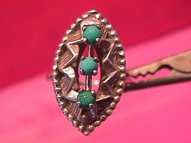 Sterling and Turquoise Ring-5 1/2