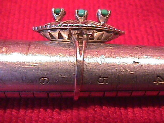 Sterling and Turquoise Ring-5 1/2