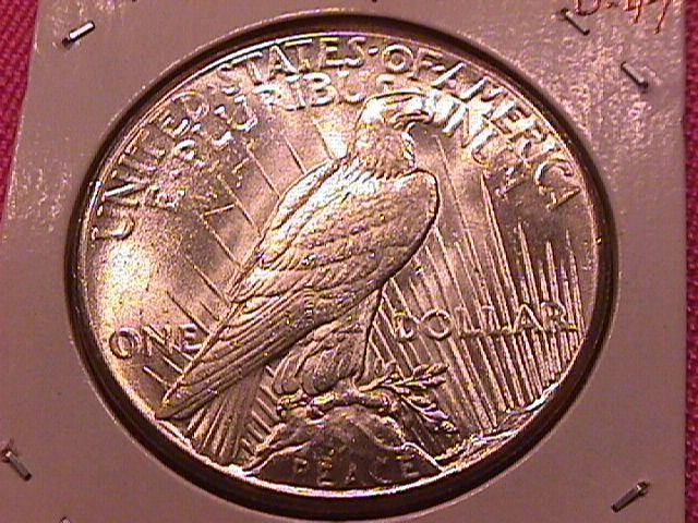 Peace Type Silver Dollar 1927 AU-58/ MS-63