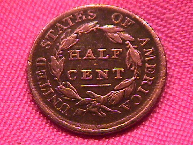 Half Cent Copper Coin Classic Head-1809 Very Fine 20 Condition