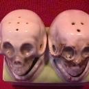 Rare-Occupied Japan, Skull Nodders, Salt & Pepper