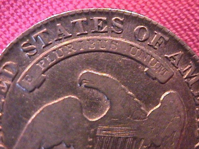 CAPPED BUST SILVER HALF DOLLAR DATED 1830 GRADED FINE-13