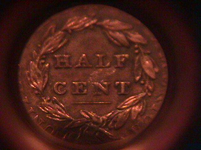 HALF CENT COPPER COIN Classic Head-1833 AU-50 Condition