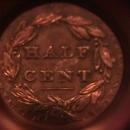 HALF CENT COPPER COIN Classic Head-1833 AU-50 Condition
