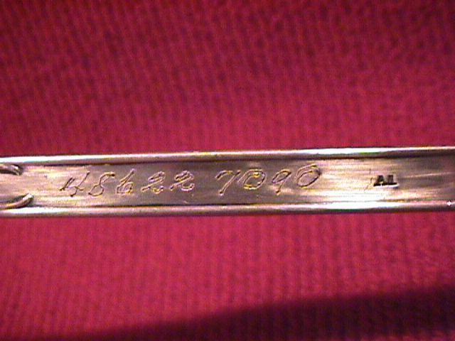 Wallace, 1835 Silverplate (Floral) Punch Ladle=Monogram (S)