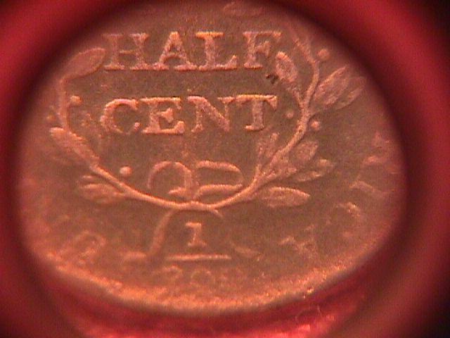 HALF CENT COPPER COIN DRAPED BUST HALF CENT -1806 VERY GOOD-10 Condition