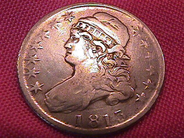 CAPPED BUST SILVER HALF DOLLAR DATED -1813 VERY FINE -20 Condition