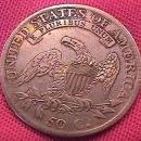 CAPPED BUST SILVER HALF DOLLAR DATED -1813 VERY FINE -20 Condition