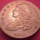 CAPPED BUST SILVER HALF DOLLAR DATED -1835 EXTREMELY FINE -45 Condition