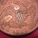 CAPPED BUST SILVER HALF DOLLAR DATED -1835 EXTREMELY FINE -45 Condition