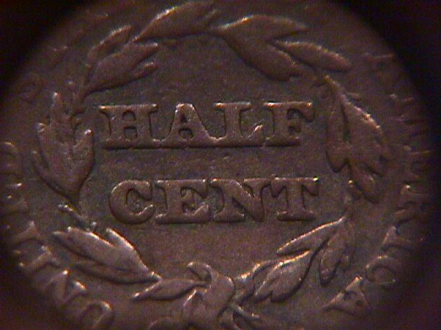 HALF CENT COPPER COIN BRAIDED HAIR-1851 VERY FINE-20 Condition