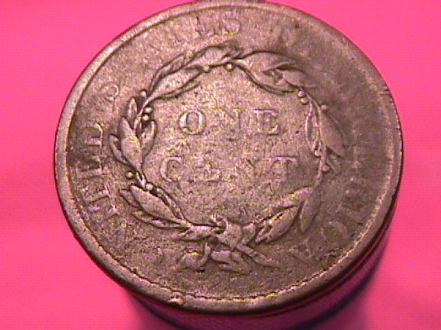 CORONET HEAD COPPER LARGE CENT 1819 GRADED VERY GOOD-10