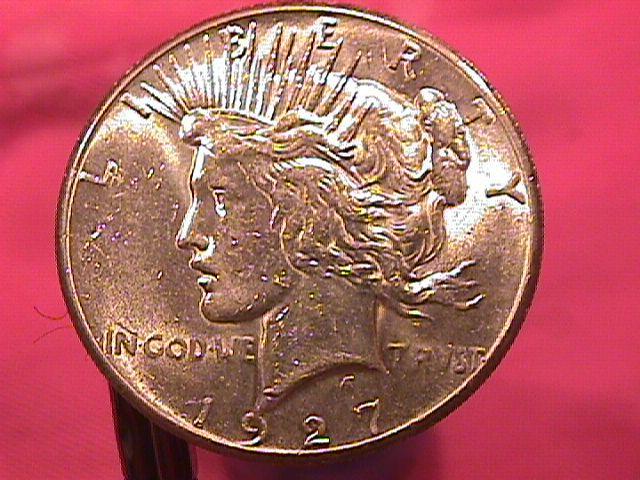 Peace Type Silver Dollar 1927 MS #-63 Condition