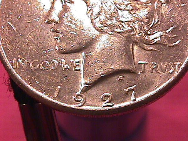 Peace Type Silver Dollar 1927 MS #-63 Condition