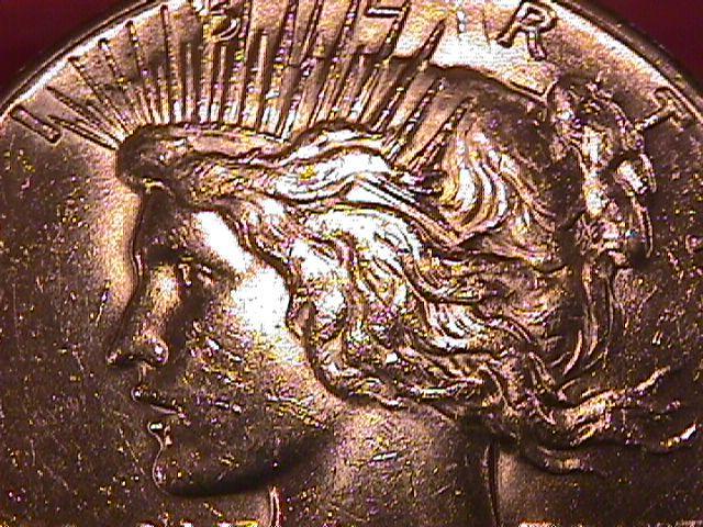 Peace Type Silver Dollar 1927 MS #-63 Condition