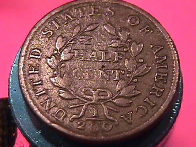 Draped Bust Copper Half Cent Coin Dated 1803 Very Fine-20 Condition