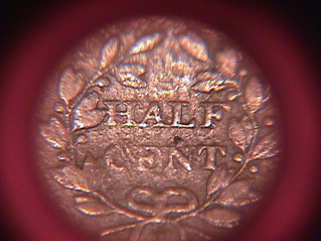 Draped Bust Copper Half Cent Coin Dated 1803 Very Fine-20 Condition
