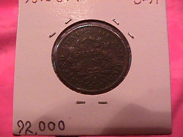 Draped Bust Copper Half Cent Coin Dated 1803 Very Fine-20 Condition