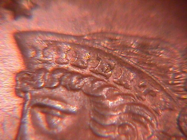 HALF CENT BRAIDED HAIR-1856 ALMOST UNCIRCULATED-58 Condition