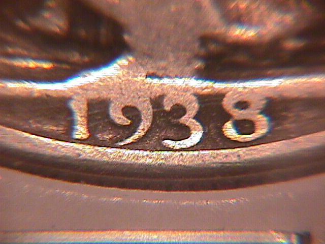 1938-D LIBERTY WALKING SILVER HALF DOLLAR VERY GOOD # 8 GRADING