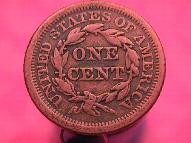 BRAIDED HAIR COPPER LARGE CENT 1851 GRADED VERY FINE-30