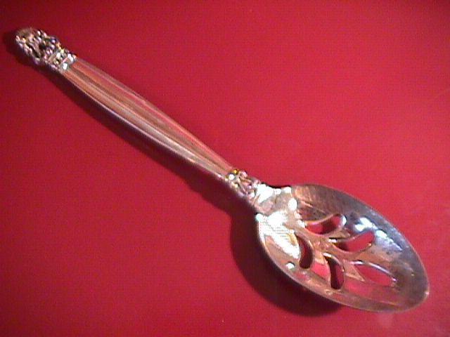 Godinger, Silver Plate (Olde Copenhage) Pioerced Table Serving Spoon
