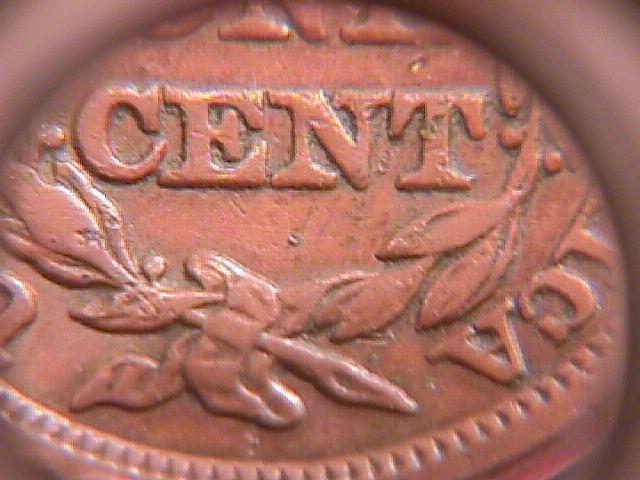 BRAIDED HAIR COPPER LARGE CENT DATED 1848 GRADED VERY FINE-35