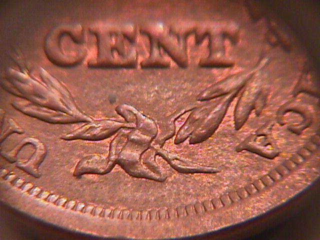 BRAIDED HAIR COPPER LARGE CENT DATED 1849 GRADED ALMOST UNCIRCULATED-50