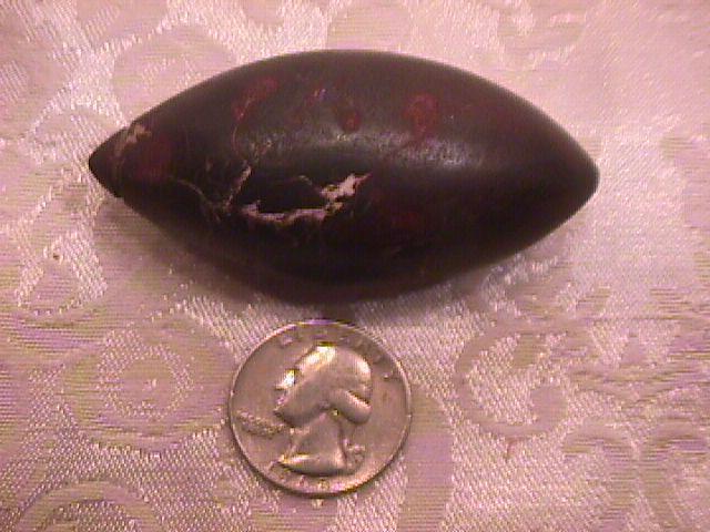 INDIAN ARTIFACT WOODLAND HIGH GRADE HEMATITE TOP GROVE PLUMMET