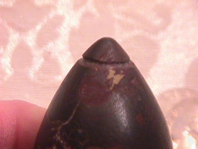INDIAN ARTIFACT WOODLAND HIGH GRADE HEMATITE TOP GROVE PLUMMET