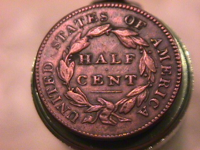 Classic Head Half Cent Coin 1828 EXTREMELY FINE-45 Condition