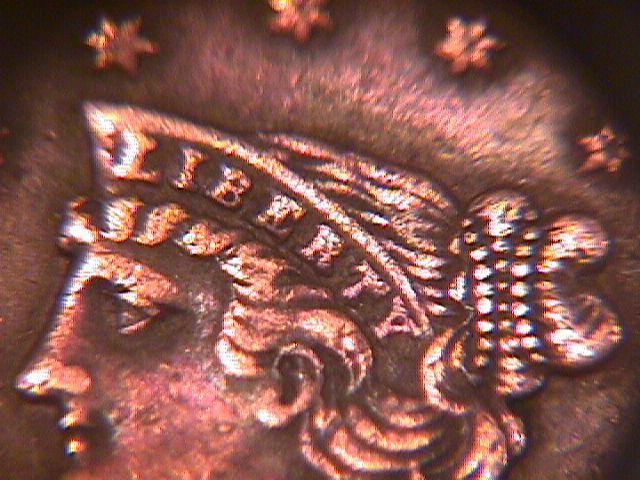 BRAIDED HAIR COPPER HALF CENT DATED-1855 EXTREMELY FINE-45 Condition