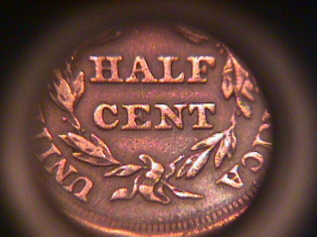 BRAIDED HAIR COPPER HALF CENT DATED-1855 EXTREMELY FINE-45 Condition