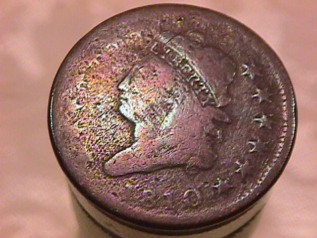 CLASSIC HEAD COPPER LARGE CENT 1810 GRADED GOOD-# 5