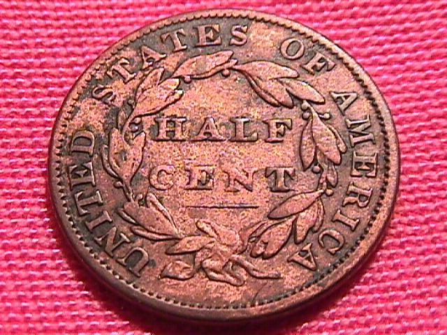 CLASSIC HEAD 1834 EXTREMELY FINE-40 GRADED HALF CENT
