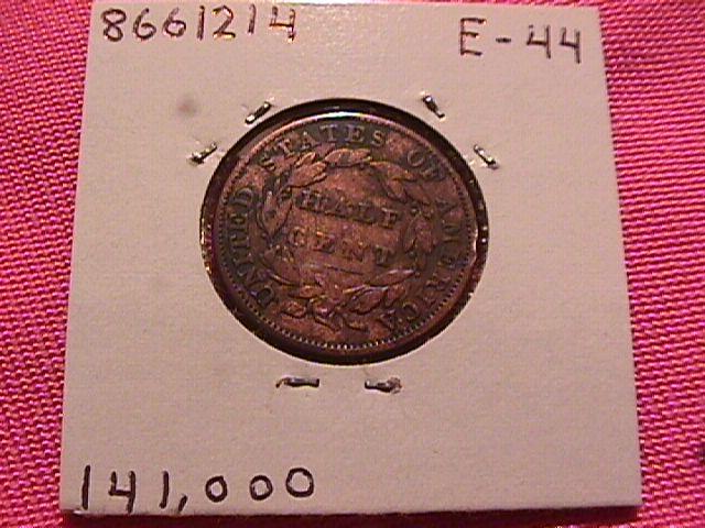 CLASSIC HEAD 1834 EXTREMELY FINE-40 GRADED HALF CENT
