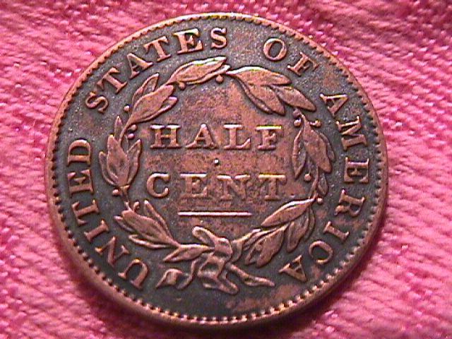 CLASSIC HEAD 1832 EXTREMELY FINE-40 GRADED HALF CENT