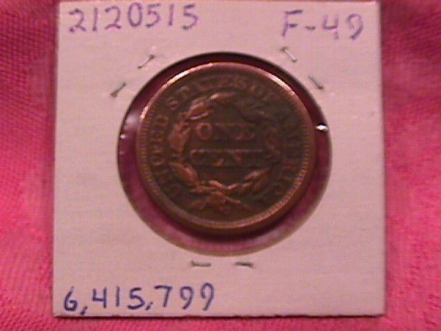 BRAIDED HAIR COPPER LARGE CENT 1848 VERY FINE-20